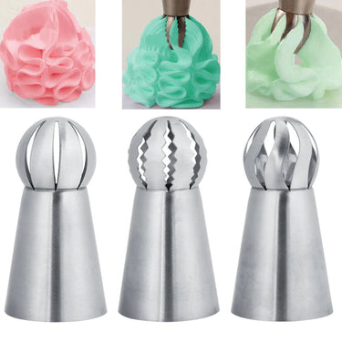3PCs/Set Cake Icing Nozzles Russian Piping Tips